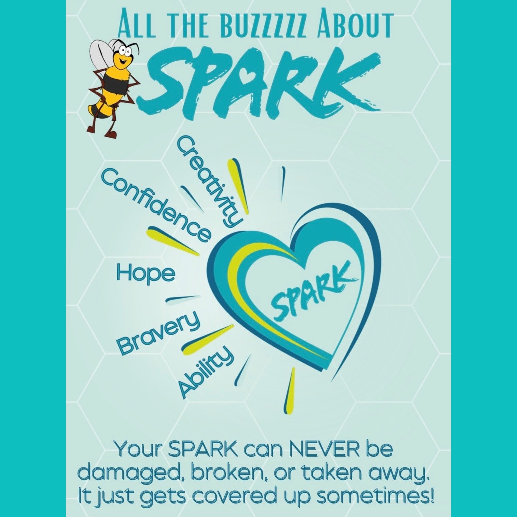 SPARK Poster Featuring Buzz: Young Child, English & Spanish