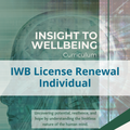Insight to Wellbeing (IWB) License Renewal: Individual