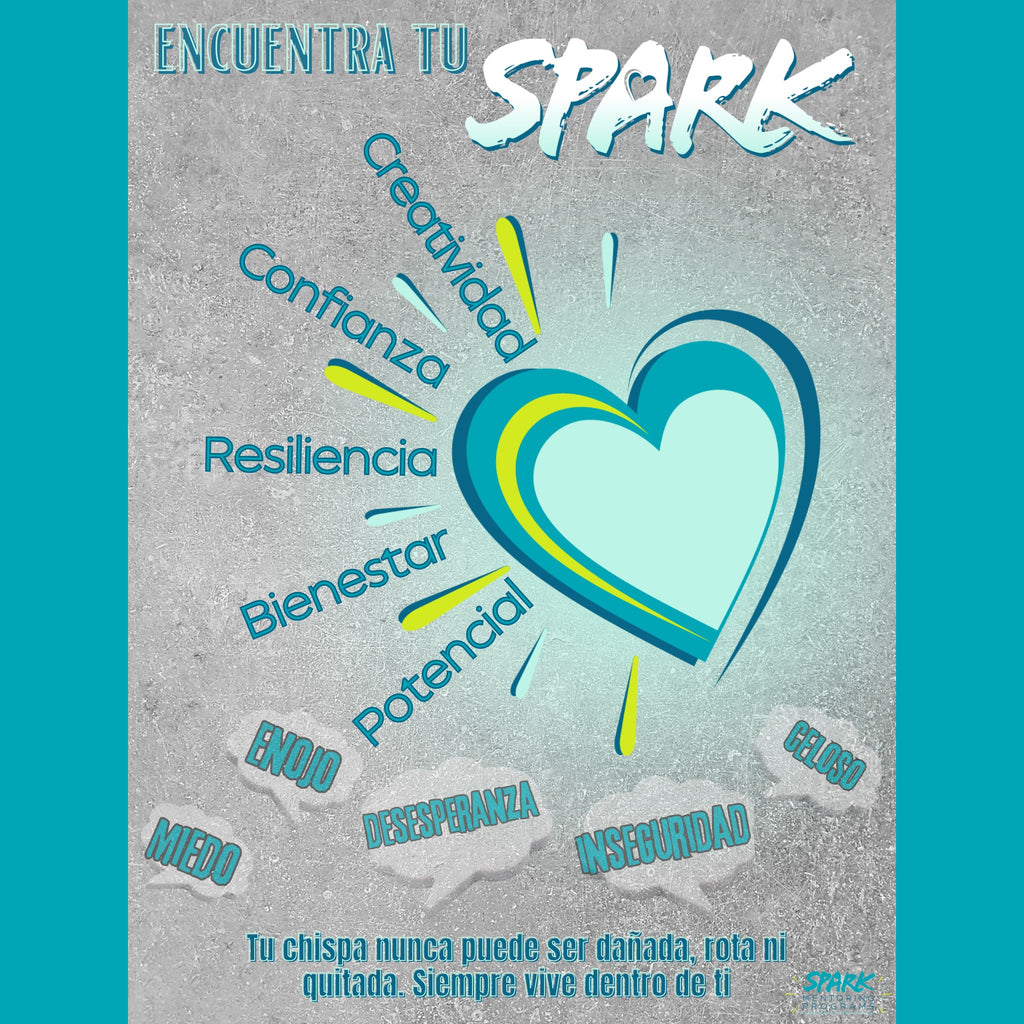 SPARK Poster:  Pre-Teen (Middle School) & Teen (High School), English & Spanish