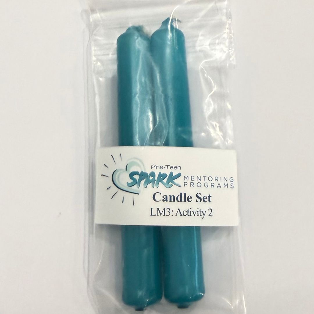 SPARK Teal Candles (Pack of 10)