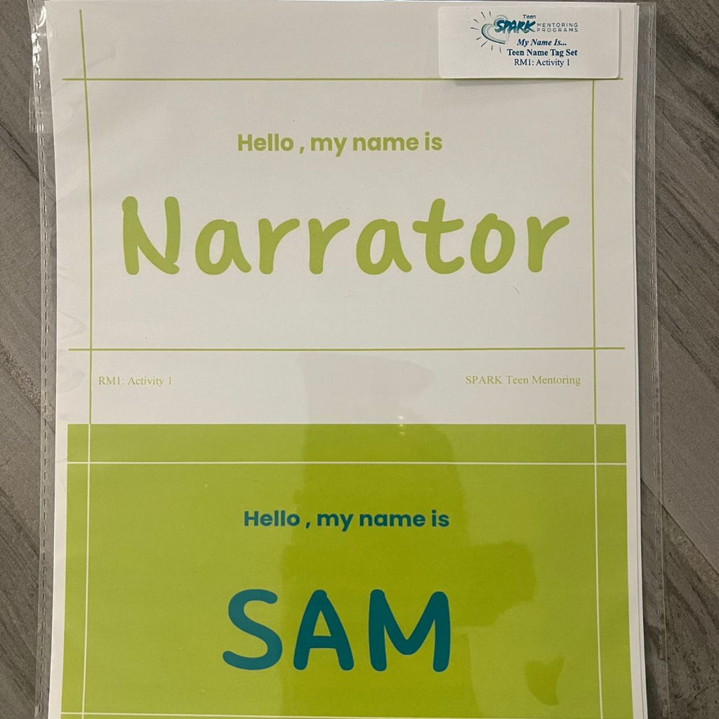 My Name Is… Name Tag Set: Teen (High School)