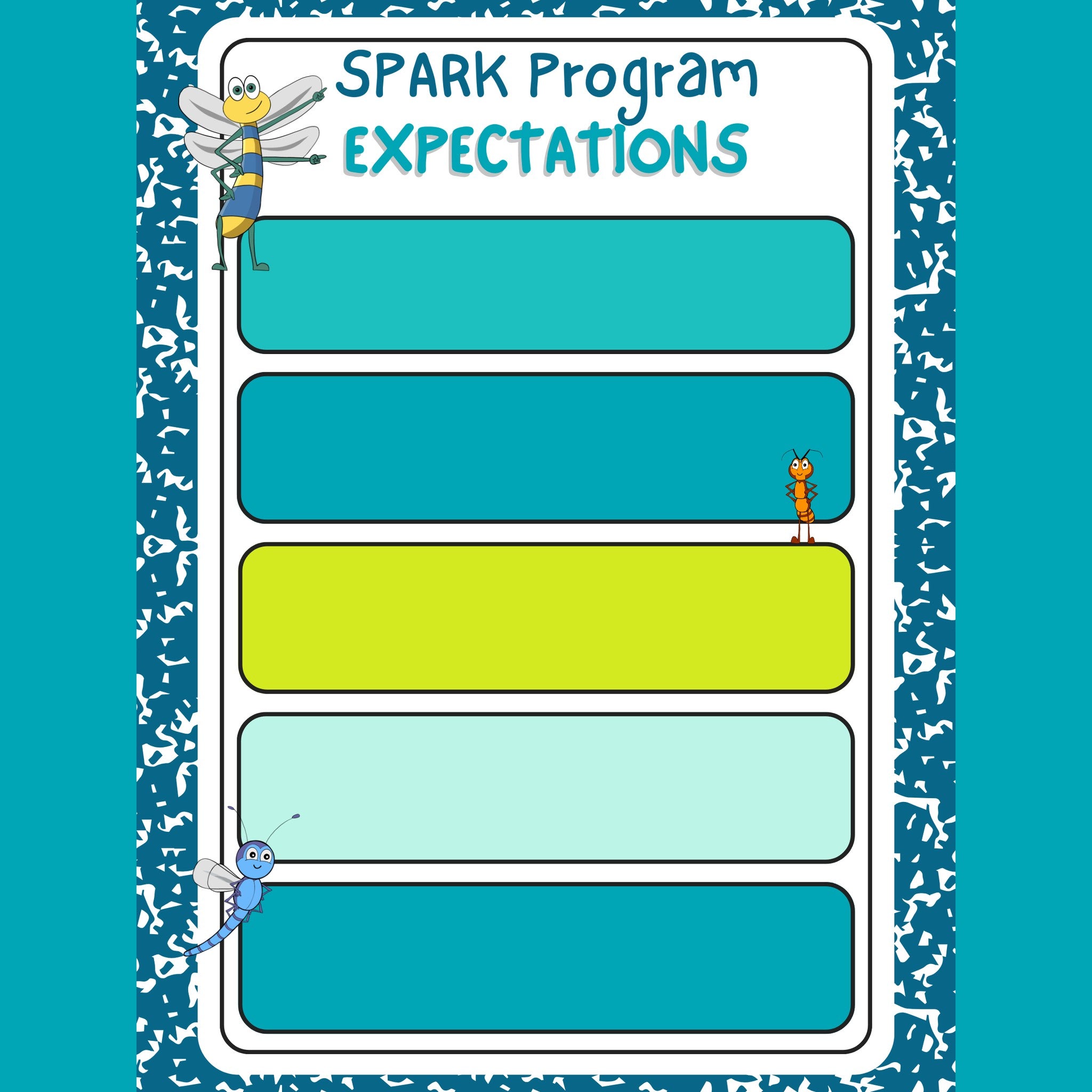 Expectations Poster: Young Child/Child, English & Spanish