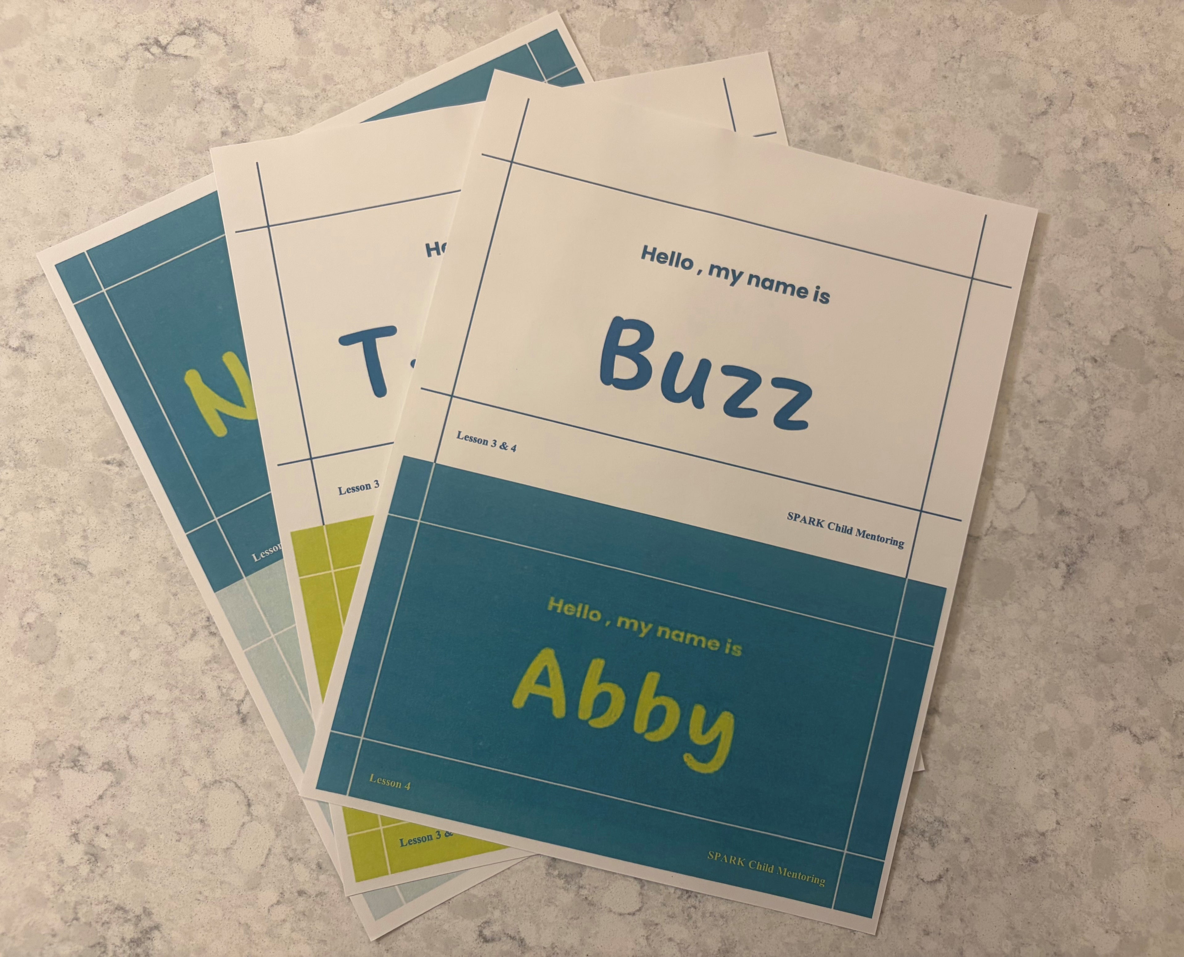 Skit Name Tags: Child (3rd–5th Grade)